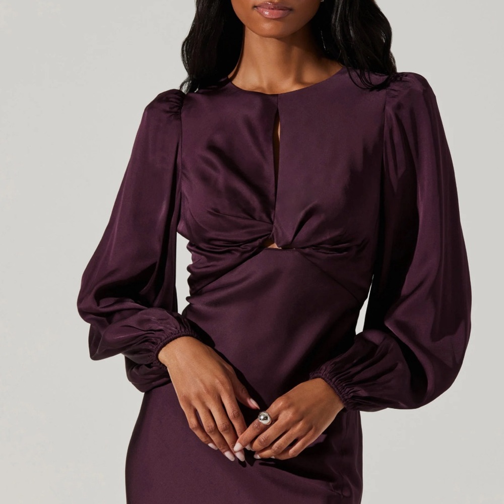 ASTR Wine Colored Dress